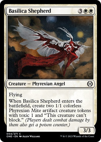 2023 Magic: The Gathering: Phyrexia: All Will Be One (ONE) - Basilica Shepherd (#4, Common) (, Near Mint)