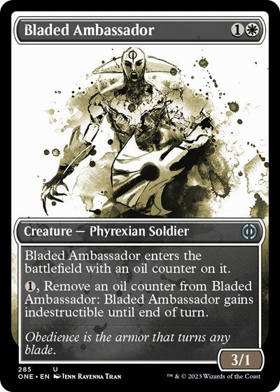 2023 Magic: The Gathering: Phyrexia: All Will Be One (ONE) - Bladed Ambassador Showcase (#285, Uncommon) (, Near Mint)