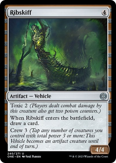 2023 Magic: The Gathering: Phyrexia: All Will Be One (ONE) - Ribskiff (#240, Uncommon) (, Near Mint)