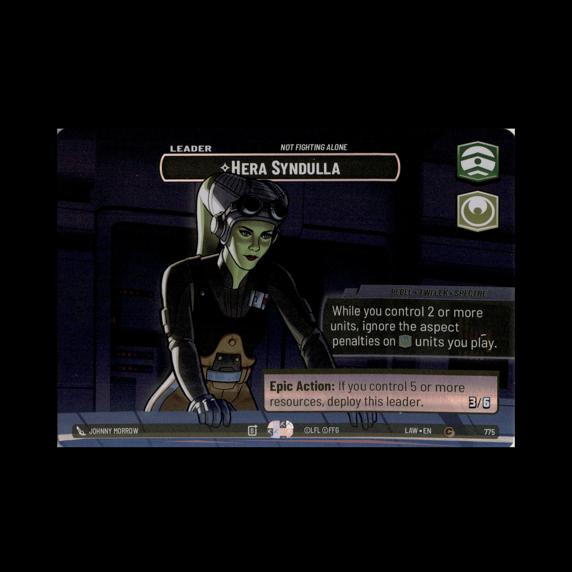 Hera Syndulla - Not Fighting Alone (Showcase) (Back)
