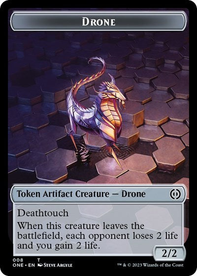 2023 Magic: The Gathering: Phyrexia: All Will Be One (ONE) - Drone Token (#8, T) (, Near Mint)