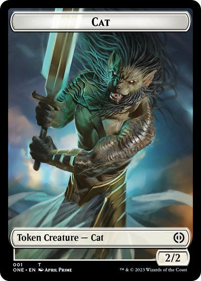 2023 Magic: The Gathering: Phyrexia: All Will Be One (ONE) - Cat Token (#1, T) (, Near Mint)