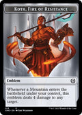 2023 Magic: The Gathering: Phyrexia: All Will Be One (ONE) - Emblem Koth Fire of Resistance (#13, T) (, Near Mint)