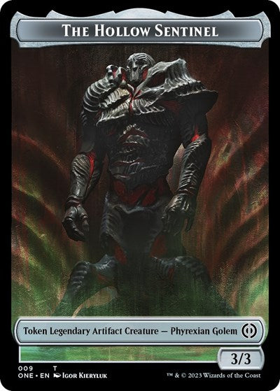 2023 Magic: The Gathering: Phyrexia: All Will Be One (ONE) - The Hollow Sentinel Token (#9, T) (, Near Mint)