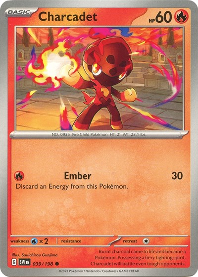 2023 Pokemon: SV01: Scarlet & Violet Base Set (SVI) - Charcadet 039 198 (#039/198, Common) (, Near Mint)