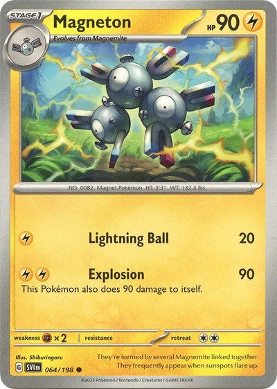 2023 Pokemon: SV01: Scarlet & Violet Base Set (SVI) - Magneton (#064/198, Common) (, Near Mint)