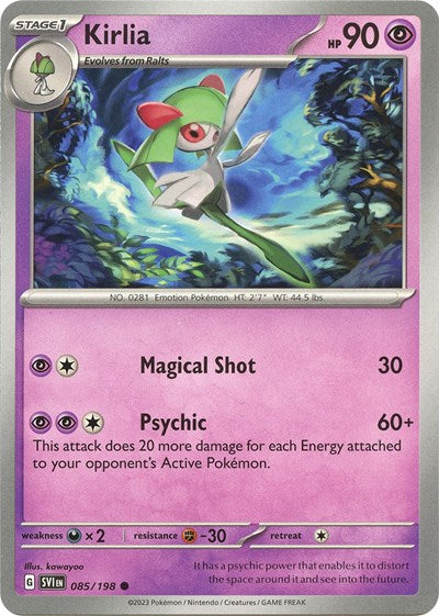 2023 Pokemon: SV01: Scarlet & Violet Base Set (SVI) - Kirlia 085 198 (#085/198, Common) (, Near Mint)