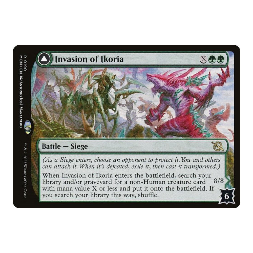 2023 Magic: The Gathering: March of the Machine (MOM) - Invasion of Ikoria (#190, Rare) (Foil, Near Mint)