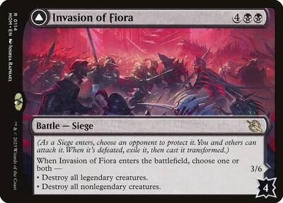 2023 Magic: The Gathering: March of the Machine (MOM) - Invasion of Fiora (#114, Rare) (Foil, Lightly Played)