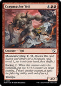 2023 Magic: The Gathering: March of the Machine (MOM) - Cragsmasher Yeti (#333, Common) (, Near Mint)