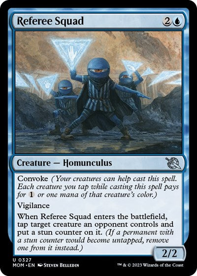 2023 Magic: The Gathering: March of the Machine (MOM) - Referee Squad (#327, Uncommon)