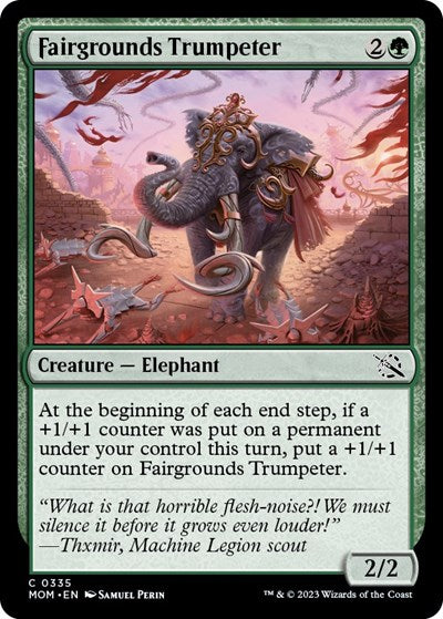 2023 Magic: The Gathering: March of the Machine (MOM) - Fairgrounds Trumpeter (#335, Common) (, Near Mint)