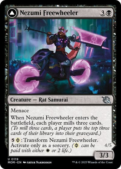 2023 Magic: The Gathering: March of the Machine (MOM) - Nezumi Freewheeler (#119, Uncommon) (, Near Mint)