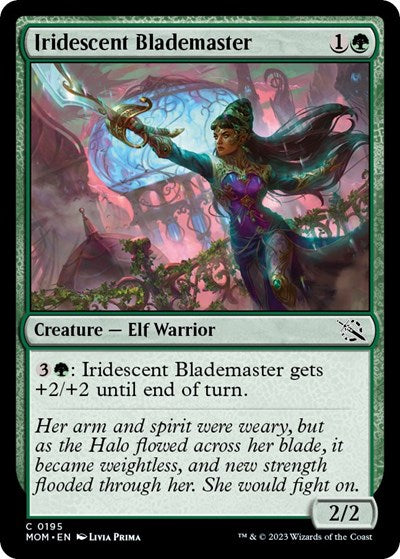 2023 Magic: The Gathering: March of the Machine (MOM) - Iridescent Blademaster (#195, Common) (, Near Mint)
