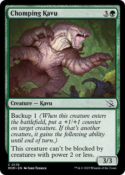 2023 Magic: The Gathering: March of the Machine (MOM) - Chomping Kavu (#179, Common) (, Near Mint)
