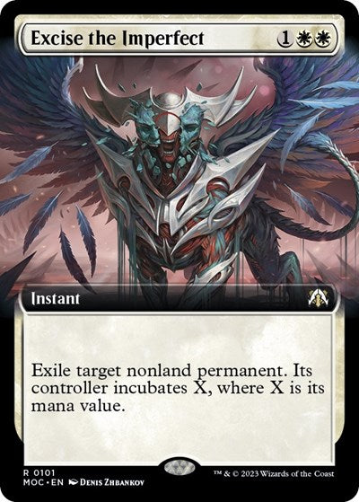 2023 Magic: The Gathering: Commander: March of the Machine (MOC) - Excise the Imperfect (Extended Art) (#101, Rare) (, Lightly Played)