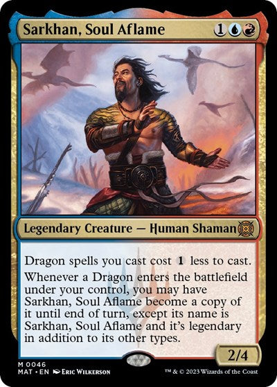 2023 Magic: The Gathering: March of the Machine: The Aftermath (MAT) - Sarkhan Soul Aflame (#46, Mythic Rare) (, Near Mint)