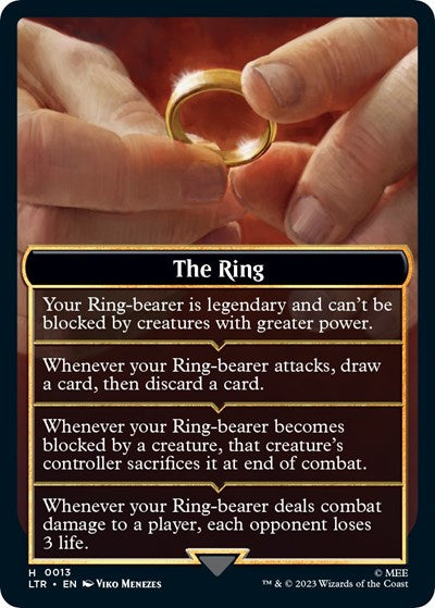 2023 Magic: The Gathering: Universes Beyond: The Lord of the Rings: Tales of Middle-earth (LTR) - The Ring Helper Card (#13, T) (, Near Mint)