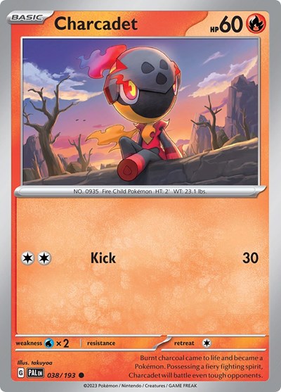 2023 Pokemon: SV02: Paldea Evolved (PAL) - Charcadet 038 193 (#038/193, Common) (, Near Mint)