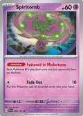 2023 Pokemon: SV02: Paldea Evolved (PAL) - Spiritomb (#089/193, Rare) (Reverse Holofoil, Near Mint)