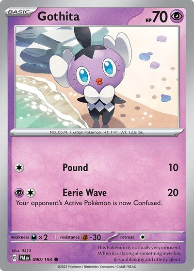 2023 Pokemon: SV02: Paldea Evolved (PAL) - Gothita (#090/193, Common) (, Near Mint)
