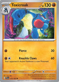 2023 Pokemon: SV02: Paldea Evolved (PAL) - Toxicroak (#115/193, Uncommon) (, Near Mint)