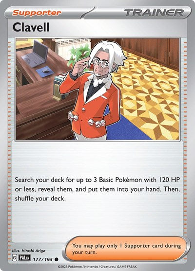 2023 Pokemon: SV02: Paldea Evolved (PAL) - Clavell (#177/193, Common) (, Near Mint)