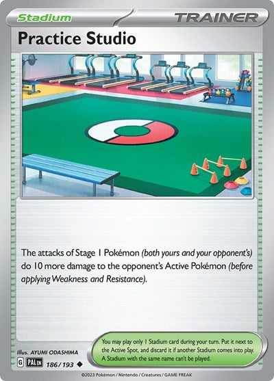 2023 Pokemon: SV02: Paldea Evolved (PAL) - Practice Studio (#186/193, Uncommon) (, Near Mint)