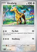 2023 Pokemon: SV02: Paldea Evolved (PAL) - Girafarig (#154/193, Common) (, Near Mint)