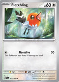 2023 Pokemon: SV02: Paldea Evolved (PAL) - Fletchling (#163/193, Common) (, Near Mint)