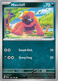 2023 Pokemon: SV02: Paldea Evolved (PAL) - Maschiff 142 193 (#142/193, Common) (, Near Mint)