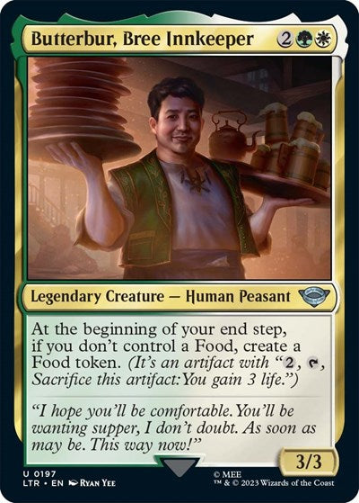 2023 Magic: The Gathering: Universes Beyond: The Lord of the Rings: Tales of Middle-earth (LTR) - Butterbur Bree Innkeeper (#197, Uncommon) (, Near Mint)