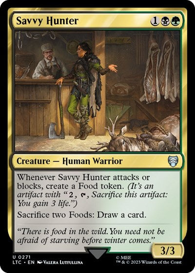 2023 Magic: The Gathering: Commander: The Lord of the Rings: Tales of Middle-earth (LTC) - Savvy Hunter (#271, Uncommon) (, Near Mint)