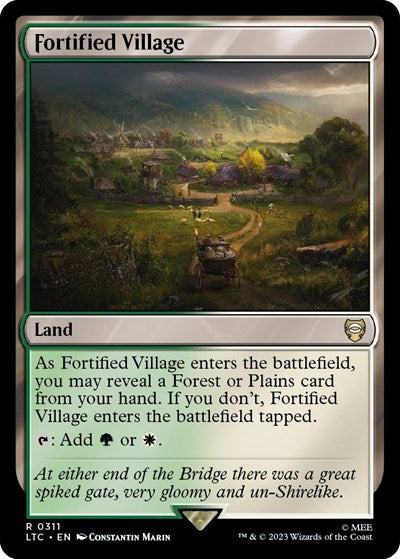 2023 Magic: The Gathering: Commander: The Lord of the Rings: Tales of Middle-earth (LTC) - Fortified Village (#311, Rare) (, Near Mint)