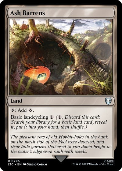 2023 Magic: The Gathering: Commander: The Lord of the Rings: Tales of Middle-earth (LTC) - Ash Barrens (#295, Uncommon) (, Near Mint)
