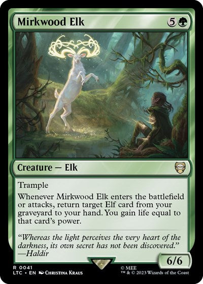 2023 Magic: The Gathering: Commander: The Lord of the Rings: Tales of Middle-earth (LTC) - Mirkwood Elk (#41, Rare) (, Near Mint)
