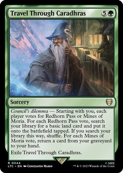 2023 Magic: The Gathering: Commander: The Lord of the Rings: Tales of Middle-earth (LTC) - Travel Through Caradhras (#44, Rare) (, Near Mint)