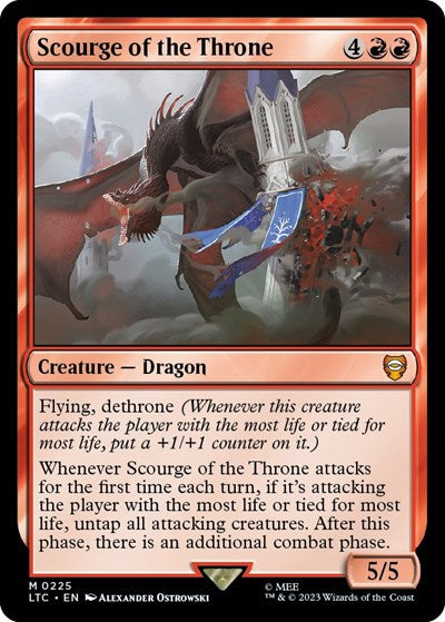 2023 Magic: The Gathering: Commander: The Lord of the Rings: Tales of Middle-earth (LTC) - Scourge of the Throne (#225, Mythic Rare) (, Near Mint)
