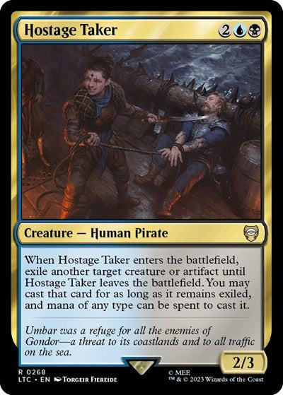 2023 Magic: The Gathering: Commander: The Lord of the Rings: Tales of Middle-earth (LTC) - Hostage Taker (#268, Rare) (, Near Mint)