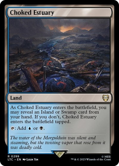 2023 Magic: The Gathering: Commander: The Lord of the Rings: Tales of Middle-earth (LTC) - Choked Estuary (#299, Rare) (, Near Mint)