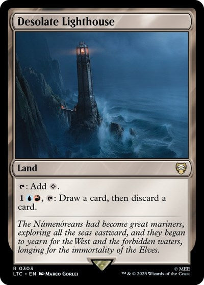 2023 Magic: The Gathering: Commander: The Lord of the Rings: Tales of Middle-earth (LTC) - Desolate Lighthouse (#303, Rare) (, Near Mint)