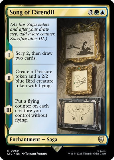2023 Magic: The Gathering: Commander: The Lord of the Rings: Tales of Middle-earth (LTC) - Song of Earendil (#69, Rare) (, Near Mint)