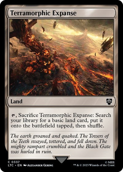 2023 Magic: The Gathering: Commander: The Lord of the Rings: Tales of Middle-earth (LTC) - Terramorphic Expanse (#337, Common) (, Near Mint)
