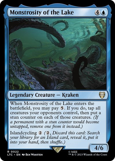 2023 Magic: The Gathering: Commander: The Lord of the Rings: Tales of Middle-earth (LTC) - Monstrosity of the Lake (#22, Rare) (, Near Mint)