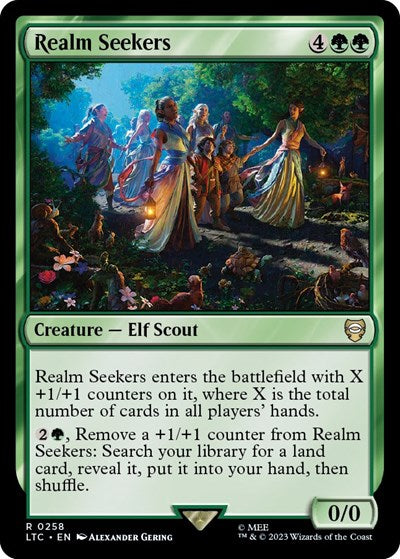 2023 Magic: The Gathering: Commander: The Lord of the Rings: Tales of Middle-earth (LTC) - Realm Seekers (#258, Rare) (, Near Mint)