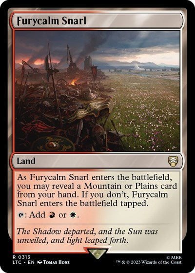2023 Magic: The Gathering: Commander: The Lord of the Rings: Tales of Middle-earth (LTC) - Furycalm Snarl (#313, Rare) (, Near Mint)