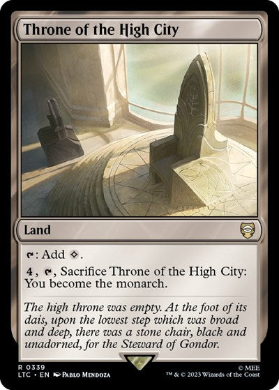 2023 Magic: The Gathering: Commander: The Lord of the Rings: Tales of Middle-earth (LTC) - Throne of the High City (#339, Rare) (, Near Mint)