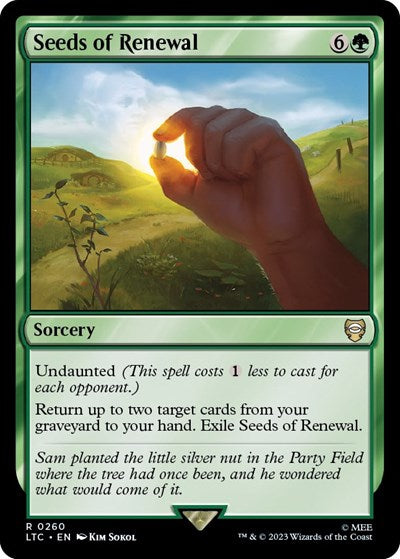 2023 Magic: The Gathering: Commander: The Lord of the Rings: Tales of Middle-earth (LTC) - Seeds of Renewal (#260, Rare) (, Near Mint)
