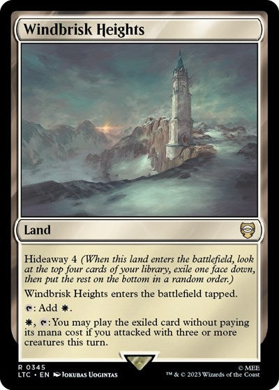 2023 Magic: The Gathering: Commander: The Lord of the Rings: Tales of Middle-earth (LTC) - Windbrisk Heights (#345, Rare) (, Near Mint)