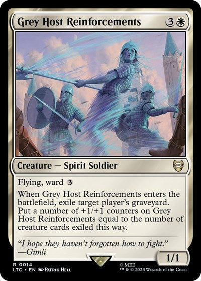2023 Magic: The Gathering: Commander: The Lord of the Rings: Tales of Middle-earth (LTC) - Grey Host Reinforcements (#14, Rare) (, Near Mint)